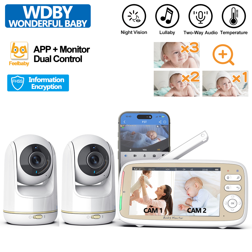 Audio Music For Video - VB803 PRO Babyfoon, met 2st Zoom