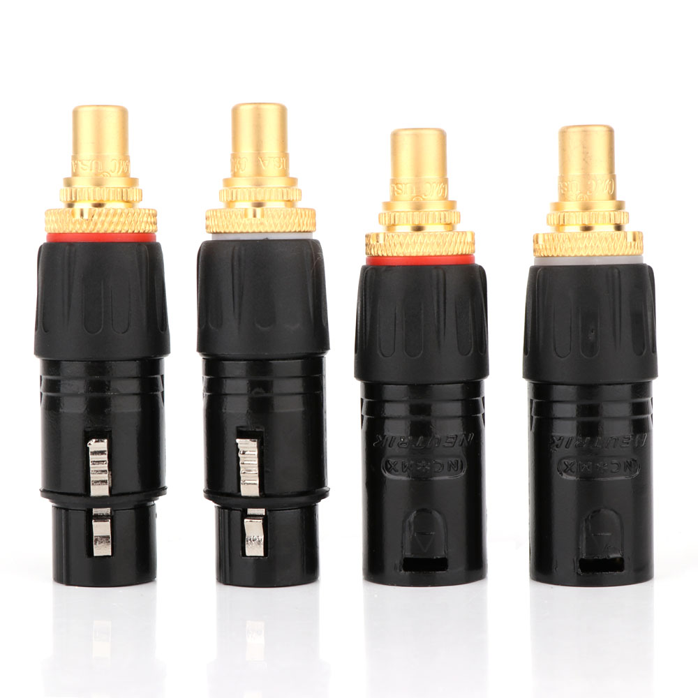 Xlr Microphone Condenser - 2PC NEUTRIK XLR mannelijk naar RCA