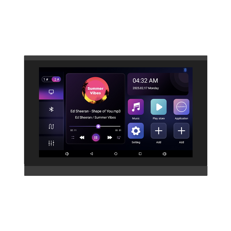 Audio Music Background - 7 inch touchscreen 2-zone slimme audio-wandversterker