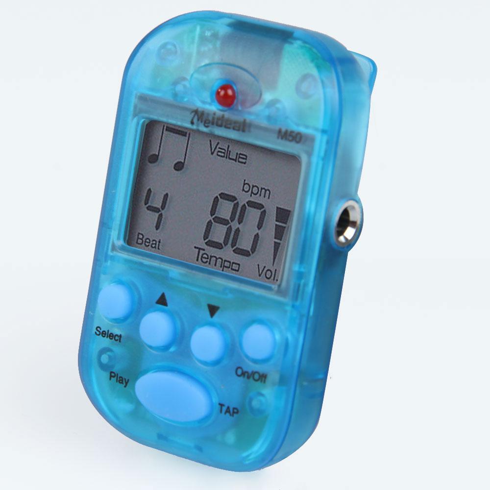 Metronome Digital - Zakmetronoom met dubbelkanaals oortelefoonuitgang, tempo-metronoom, LCD-display,