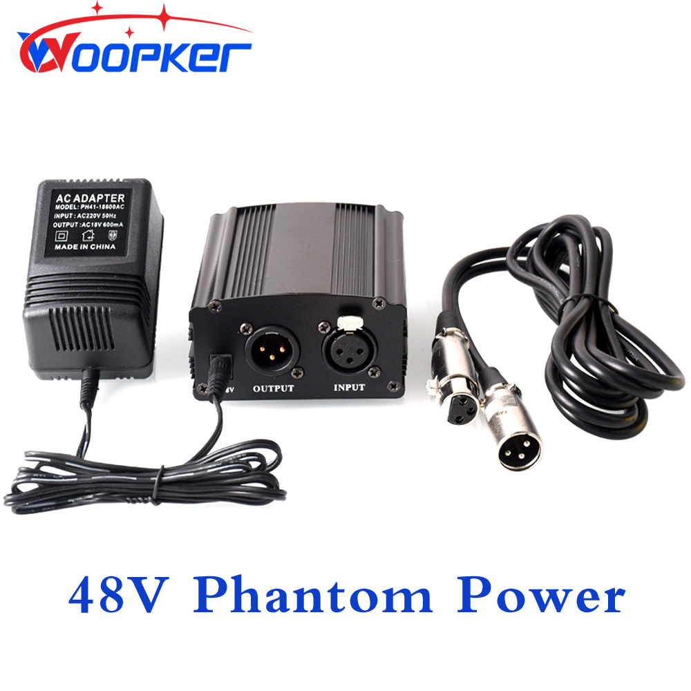 Xlr Microphone Condenser - Woopker 48V Fantoomvoeding Met Xlr-Kabel Voor