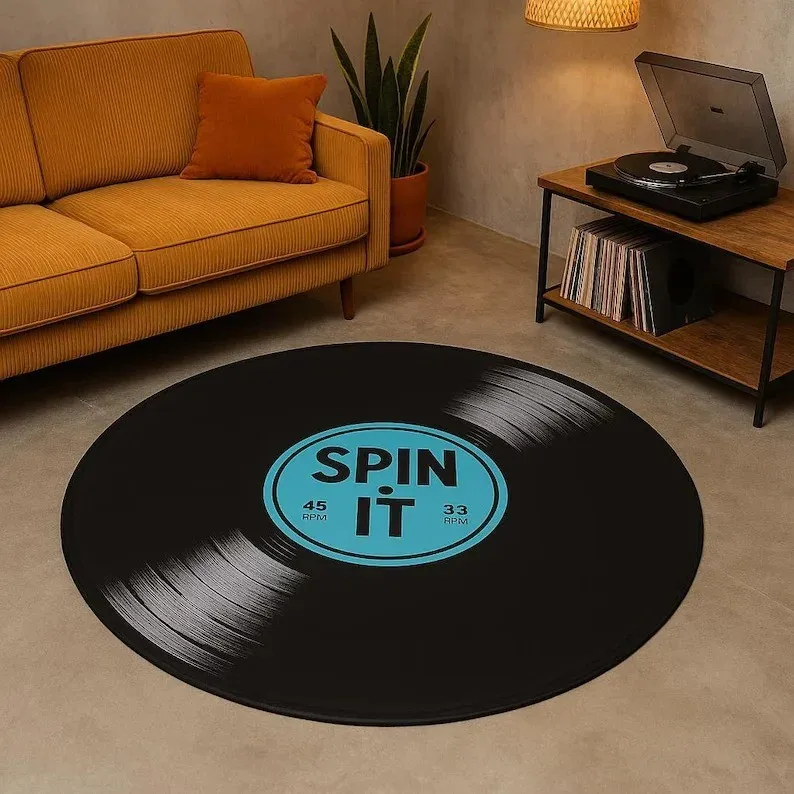 1PC Retro Record Vloerkleed Ma - Audio Music Visualizer Free recensie en prijs