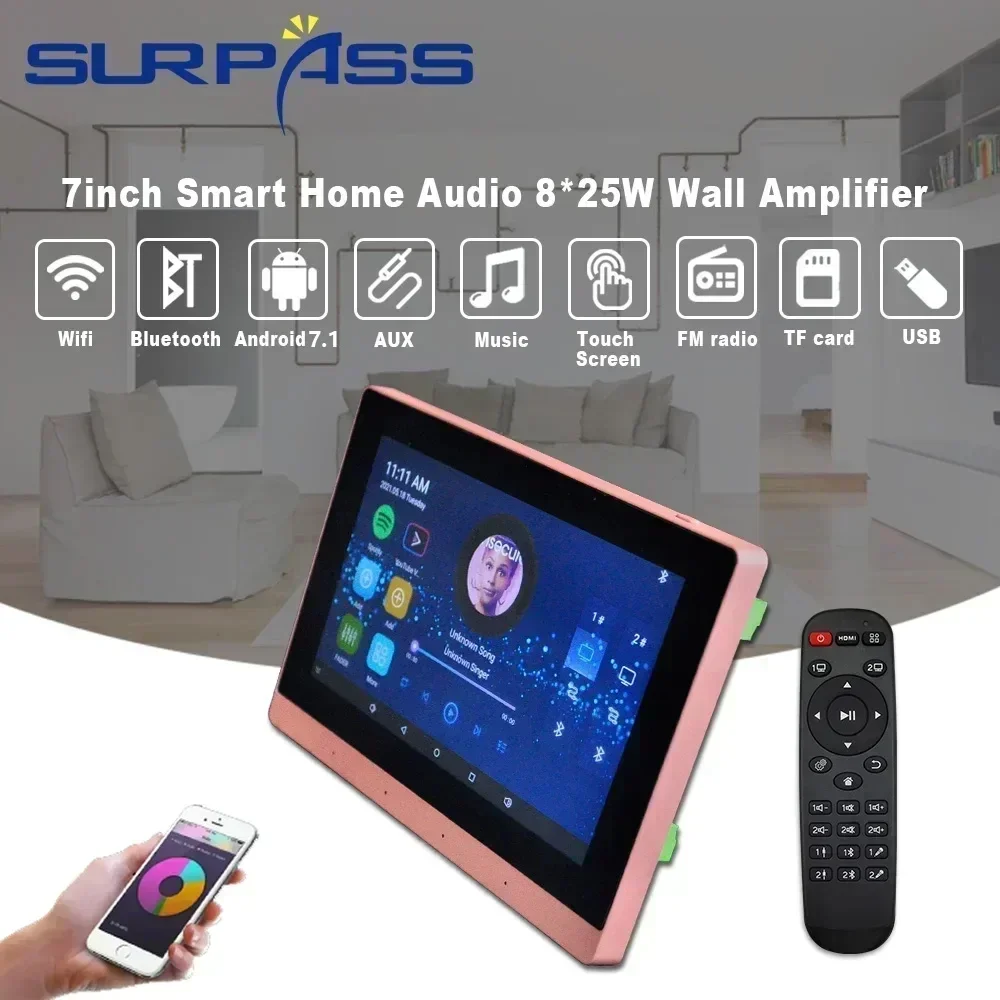 7 inch WiFi In Muurversterker  - Audio Music Background recensie en prijs