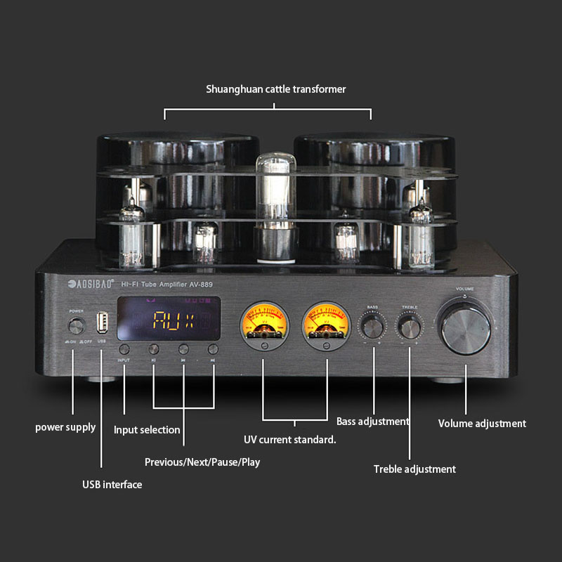 110V 220V 200W*2 HiFi draadloz - Audio Player With Youtube Music recensie en prijs