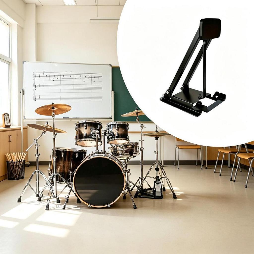 Compacte, gevoerde basdrum oef - Drum Practice Pad recensie en prijs
