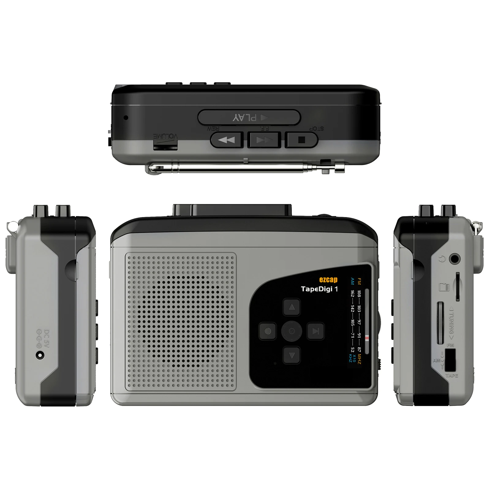 Cassettespeler Draagbare AM FM - Audio Music Mp3 recensie en prijs