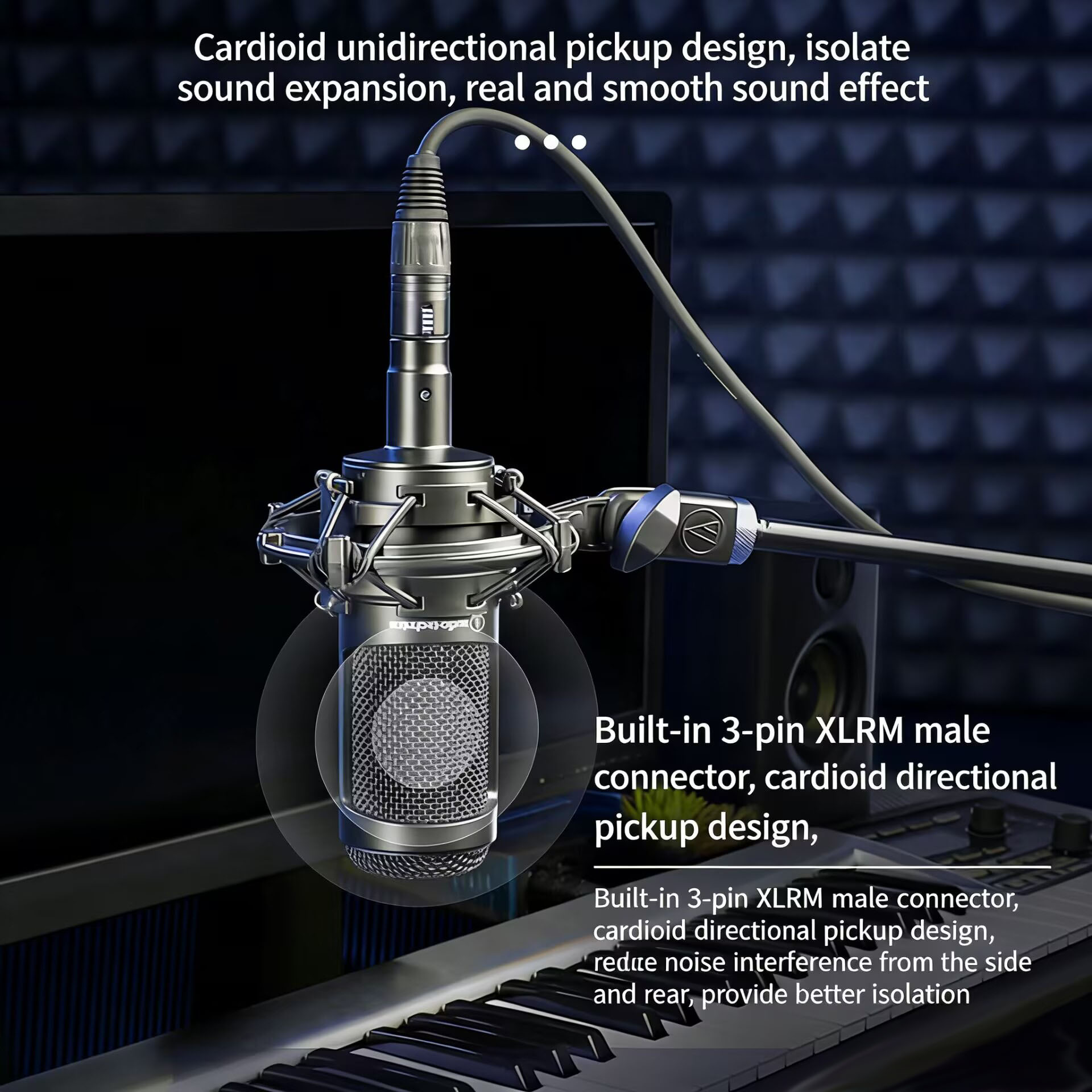Originele Audio-Technica AT203 - Xlr Microphone Condenser recensie en prijs