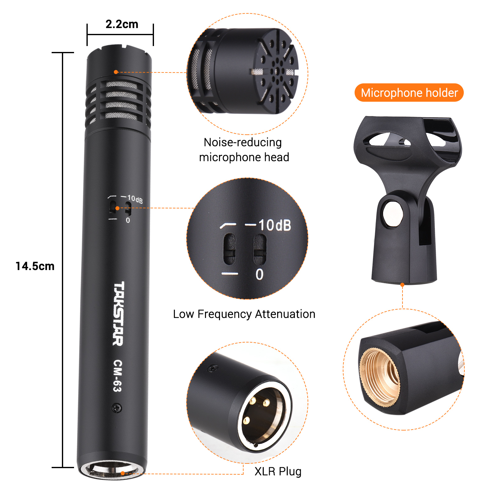 Takstar CM-63 Professionele Me - Xlr Microphone Condenser recensie en prijs