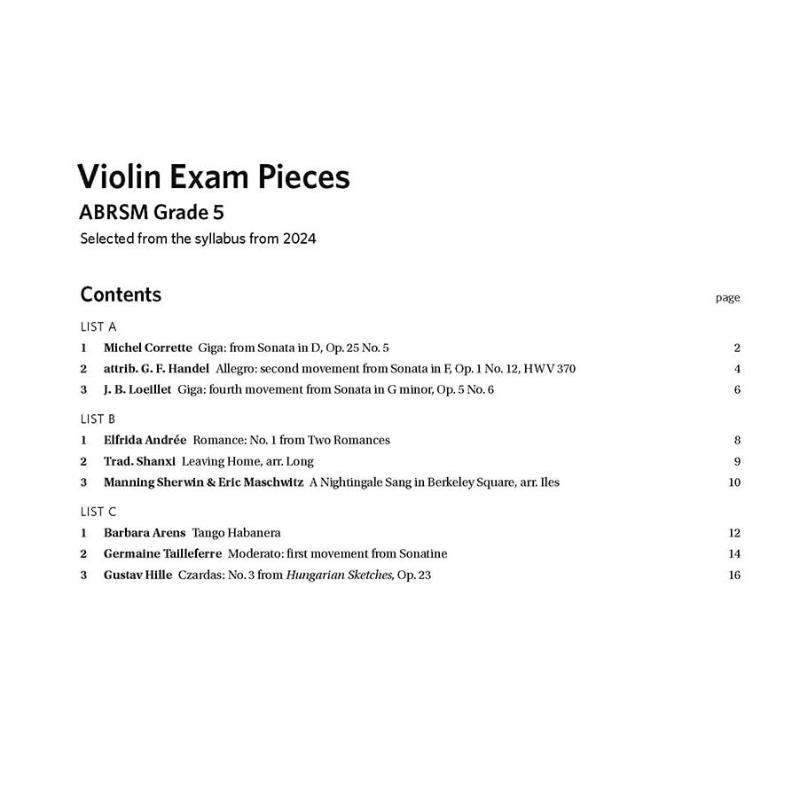 Viool examenstukken vanaf 2024 - Audio Music Grading recensie en prijs
