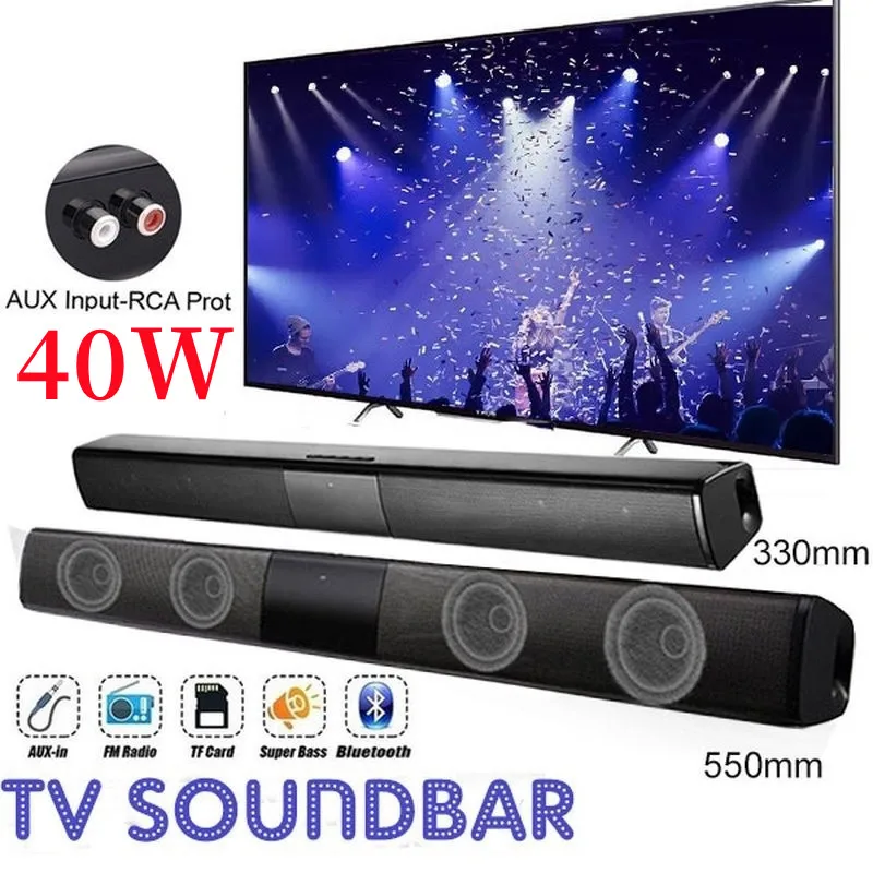 40W Soundbar TV Draagbare Blue - Audio Music Visualizer Free recensie en prijs