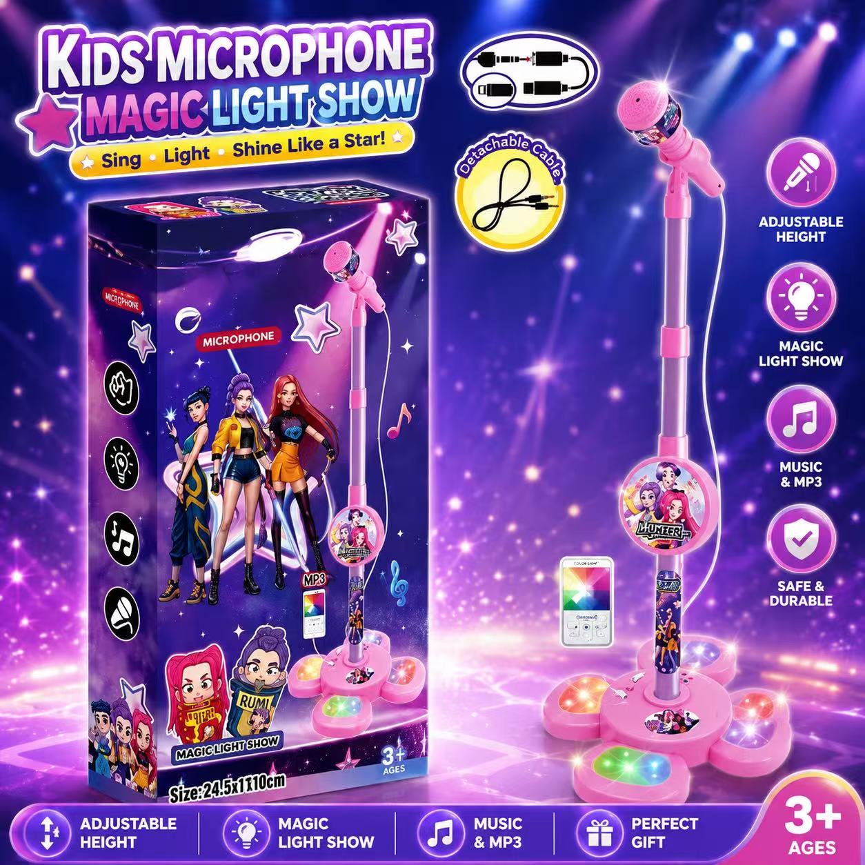 Karaoke-microfoon met standaar - Audio Music Edit recensie en prijs